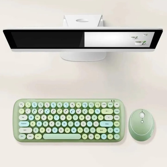BNWOT | MOFII 2.4G Green Wireless Keyboard & Mouse - Picture 3 of 5